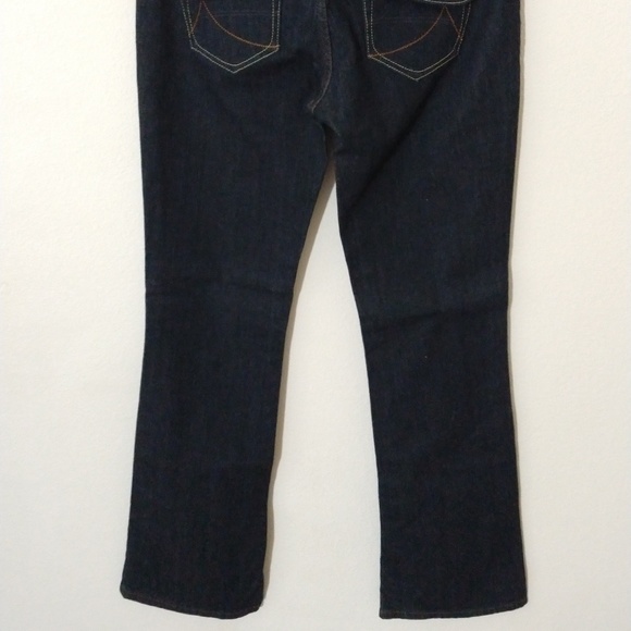 Anchor Blue Junior's Size 9 Regular Lilac Flap Pockets Dark Blue Bootcut Jeans - Picture 8 of 14